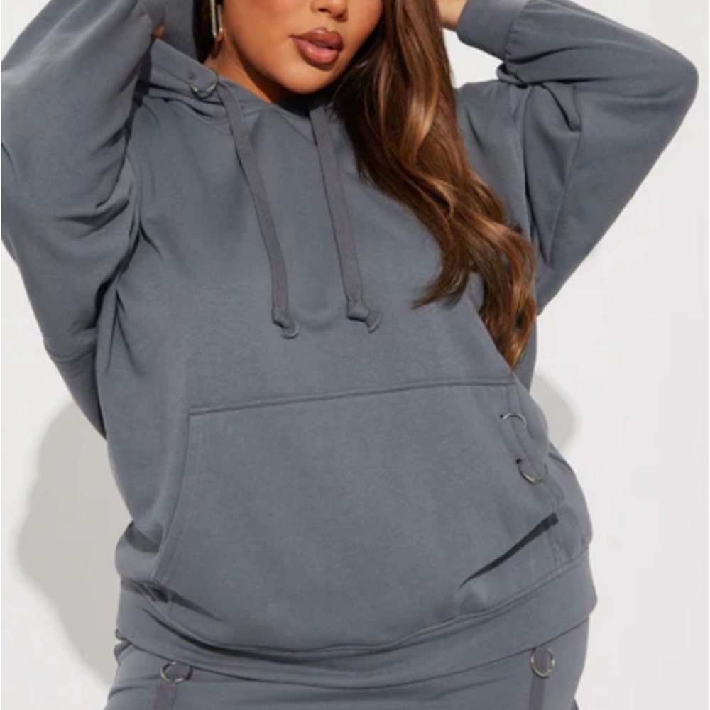 Gray Women's Hoodie skort set
